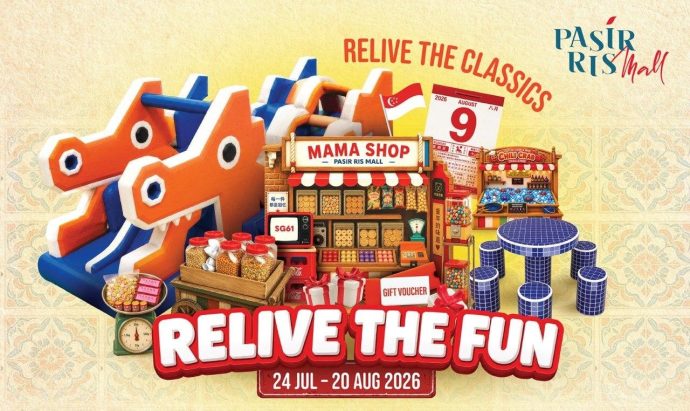 Relive the Fun from 24 July to 20 August 2026 (Source: Pasir Ris Mall) | SUPERADRIANME.com Relive the Fun from 24 July to 20 August 2026 (Source: Pasir Ris Mall)