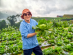 SUPERADRIANME – Zenxin Organic Farm – Cameron Highlands Tour-090908 SUPERADRIANME editor with Cabbage in Hand at Cameron Highlands